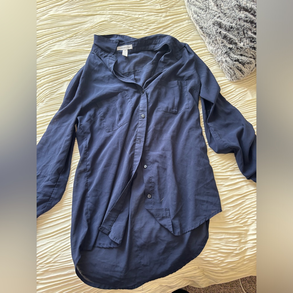 Navy Blue Button Down